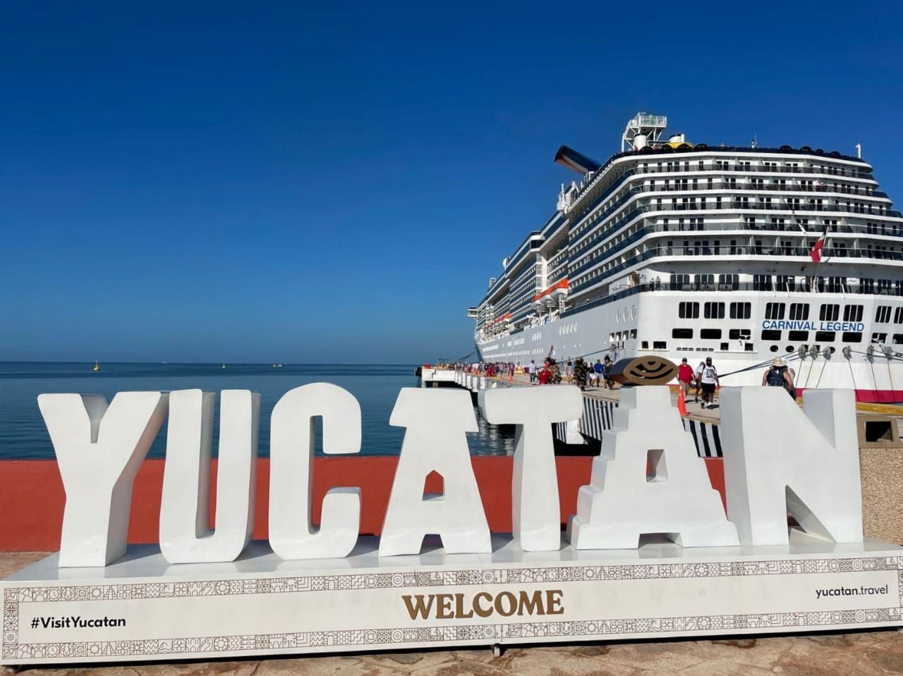 Yucatan Se Consolida En La Ruta Internacional De Cruceros Con La Llegada Del Carnival Legend