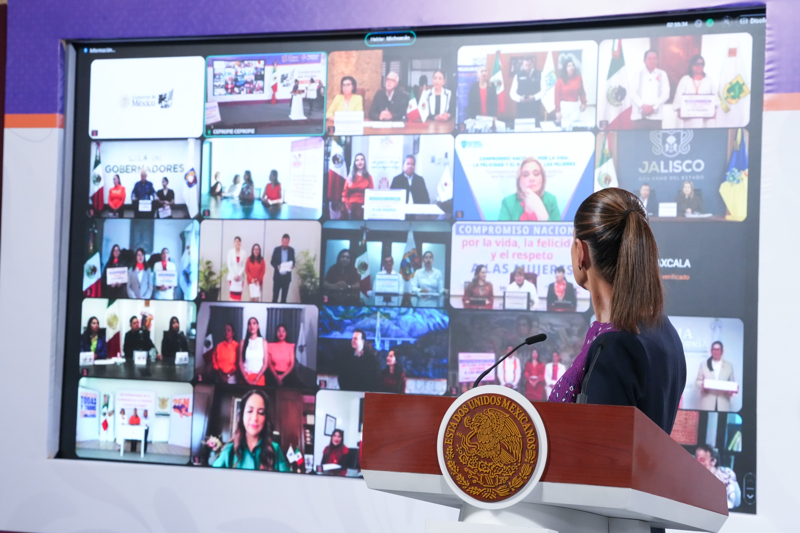 Gobierno de méxico y estados sellan un compromiso histórico por la vida y la dignidad de las mujeres la revista del sureste mx 251125 Csp Conferencia De Prensa 8