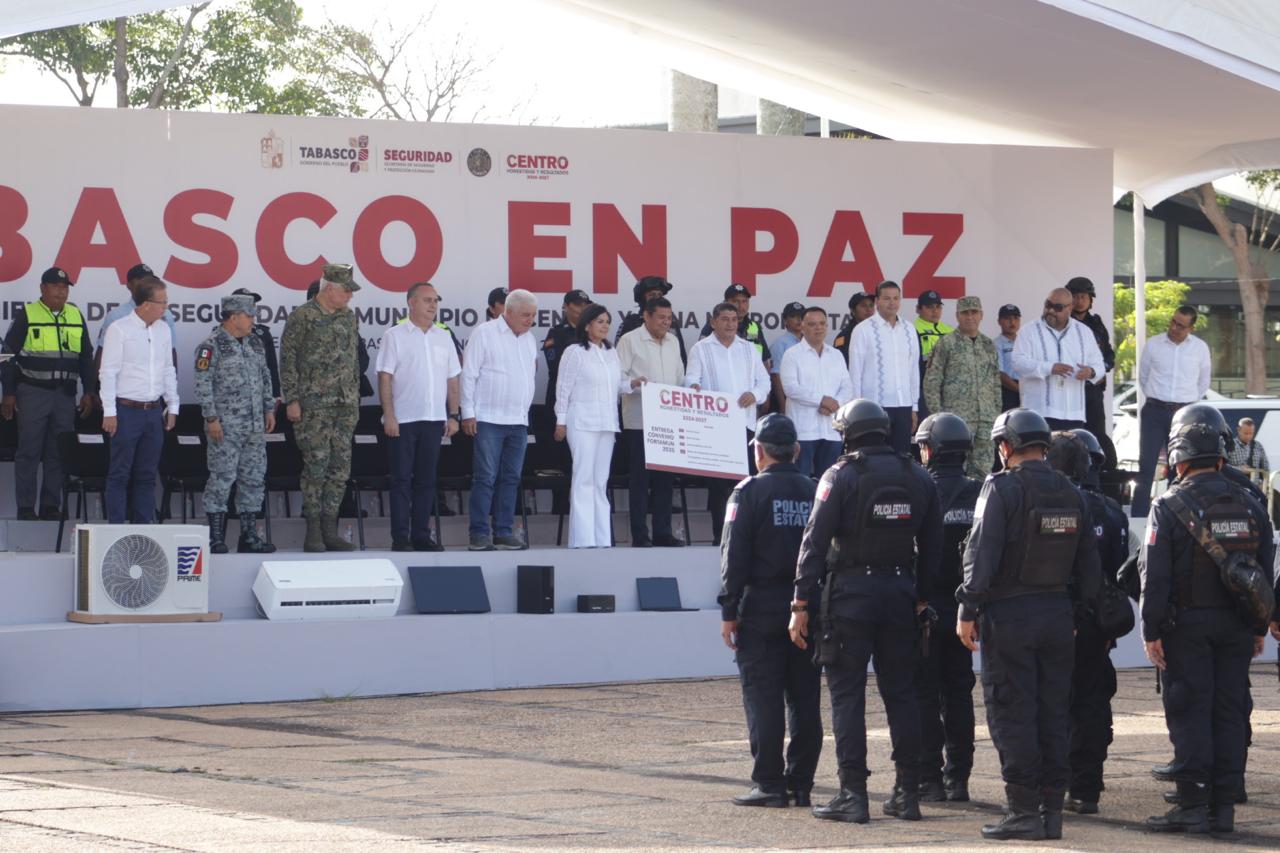 Javier May Da Banderazo A La Policia Metropolitana Inicia La Estrategia ‘Tabasco En Paz