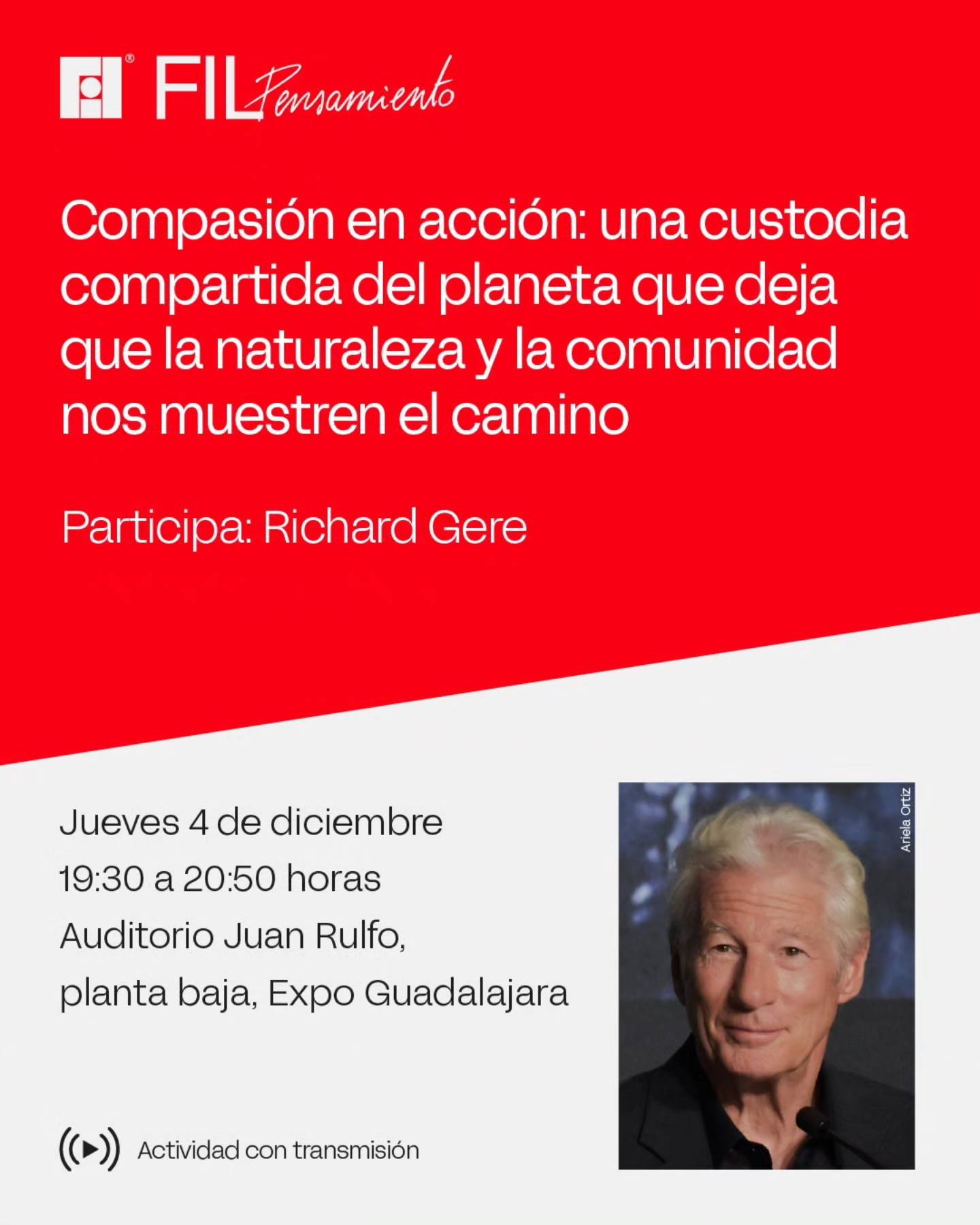 Fil guadalajara 2025 se prepara para recibir a richard gere, gael garcía y grandes figuras del cine la revista del sureste mx 587098996 1349336089968835 7462188259998930020 N