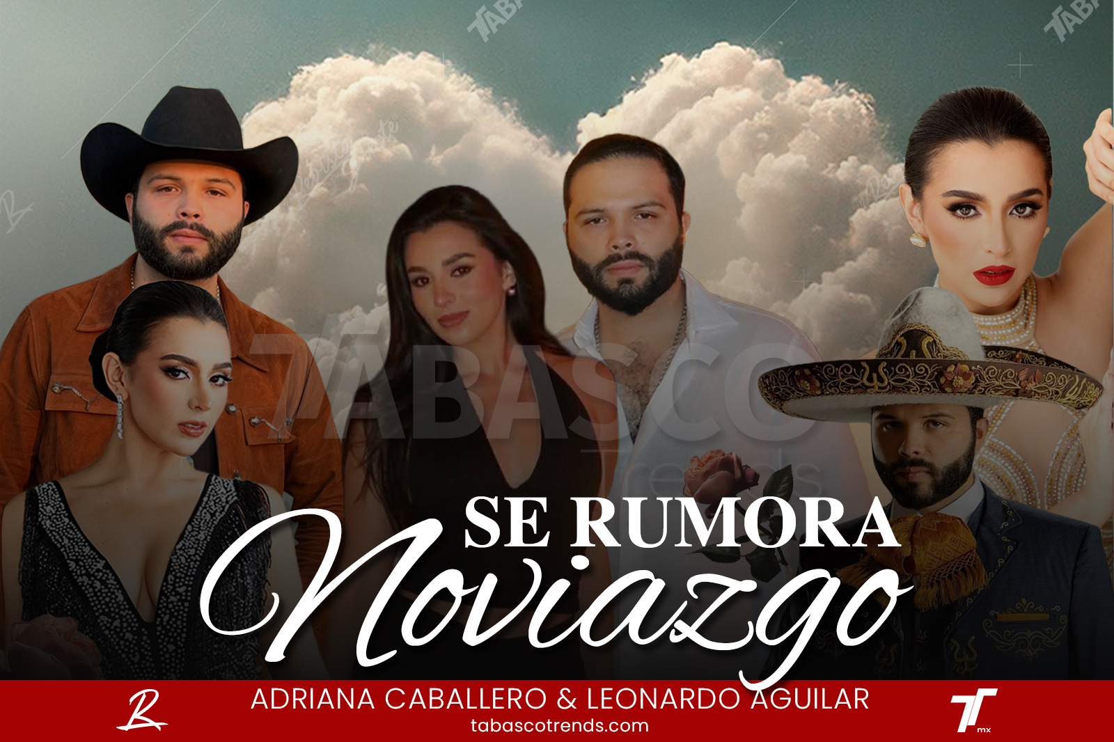 ¿Romance en puerta? Redes sociales señalan posible noviazgo entre la tabasqueña Adriana Caballero Fridstein y Leonardo Aguilar