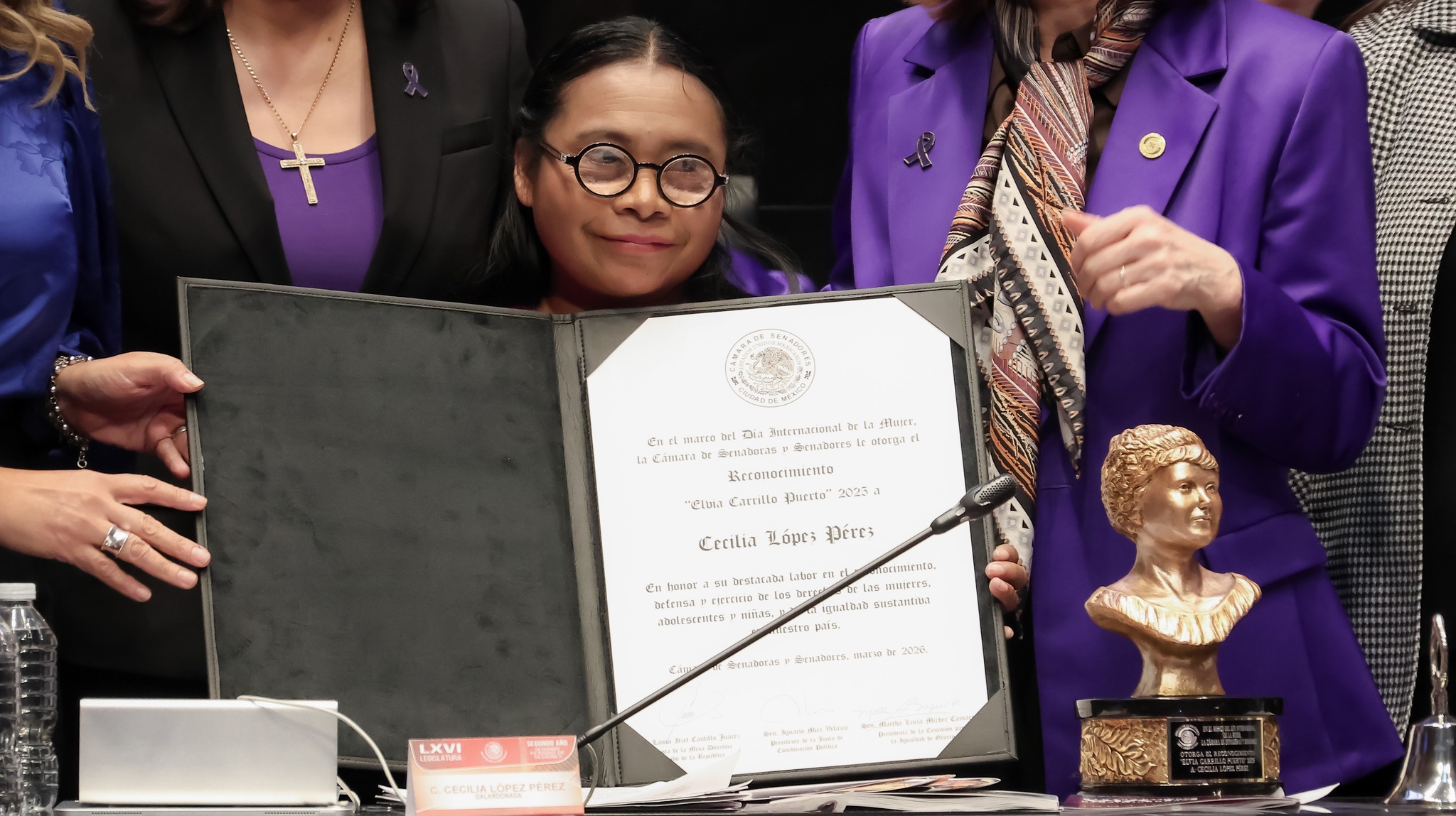 Senado de la república entrega reconocimiento “elvia carrillo puerto” 2025 a cecilia lópez pérez, mujer tsotsil de chiapas la revista del sureste mx Cecilia Lopez Perez Recibe El Reconocimiento Elvia Carrillo Puerto 2025 En El Senado De La Republica