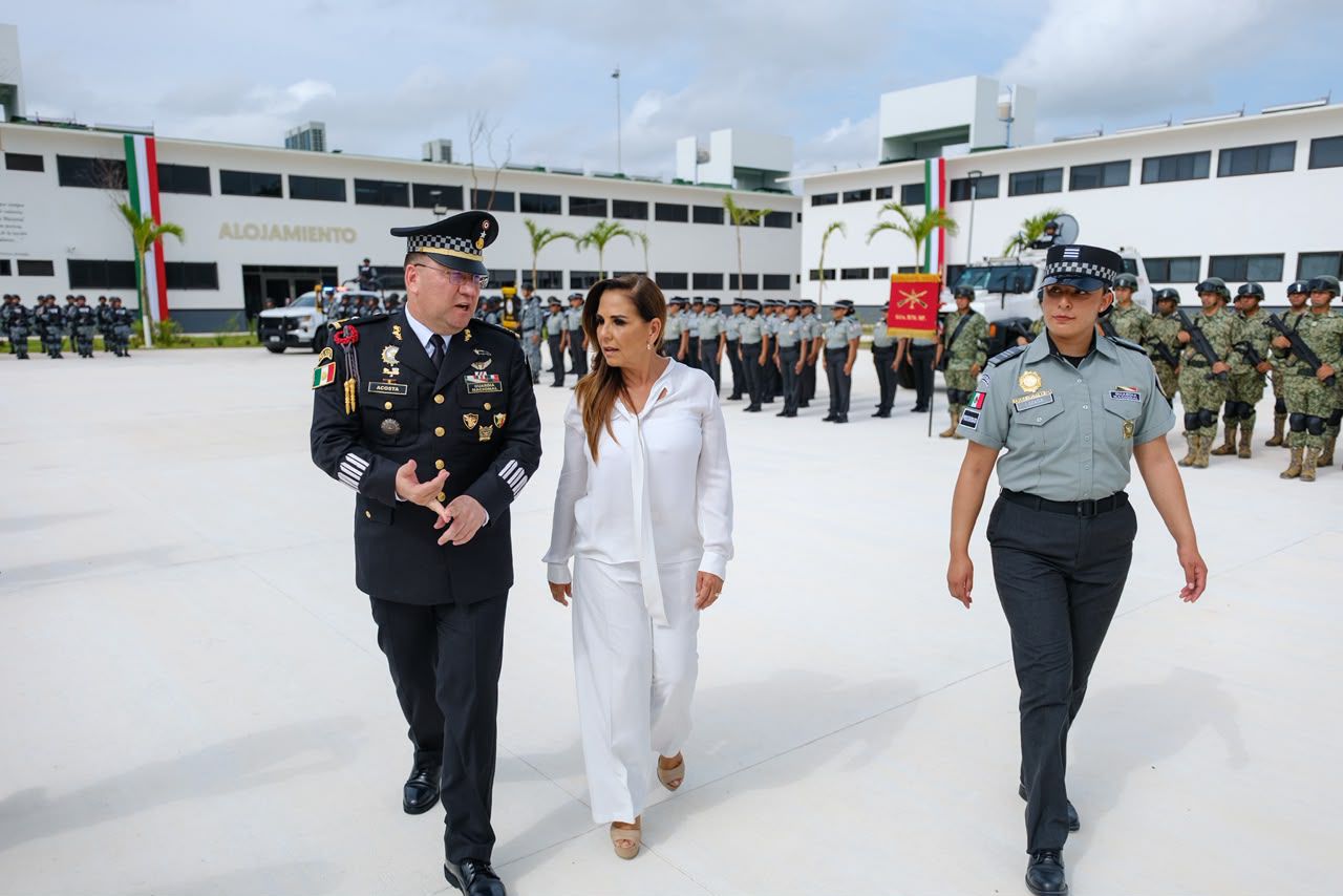Cancún: Mara Lezama y la Guardia Nacional activan coordinación de seguridad para blindar el Tren Maya, aeropuertos y destinos turísticos
