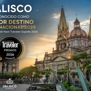 El orgullo de méxico: por qué jalisco conquista al mundo y es nombrado "mejor destino internacional 2026" por condé nast traveler la revista del sureste mx Una Imagen Promocional De Los Premios Condé Nast Traveler España 2026, Que Muestra Una Foto Al Atardecer De La Plaza De Armas De Guadalajara, Jalisco, México. El Quiosco De Estilo Francés Está A La Izquierda, Y La Catedral Basílica De Guadalajara A La Derecha. El Texto En La Parte Superior Izquierda Dice: &Amp;Quot;Jalisco Reconocido Como Mejor Destino Internacional 2026 Premios Condé Nast Traveler España 2026&Amp;Quot;.