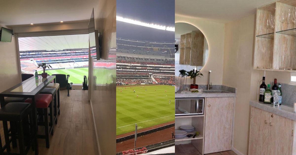Escándalo en el mundial 2026: precios de palcos desatan debate la revista del sureste mx Vista Interior Y Panorámica De Un Palco De Lujo En El Estadio Ciudad De México Durante La Copa Del Mundo 2026, Destacando Las Amenidades Privadas Y La Vista Privilegiada A La Cancha.