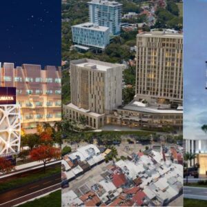 Inversión hospitalaria tabasco 2026: 6. 5 mil millones en infraestructura médica la revista del sureste mx Un Tríptico Fotográfico Compuesto Por Tres Renderizados Arquitectónicos De Hospitales Modernos. A La Izquierda, Una Vista Nocturna Del Centro Internacional De Neuro-Oncología Zumaya, Con Una Fachada De Celosía Geométrica Blanca Y El Nombre Del Centro En Letras De Neón Naranja. Al Centro, Una Vista Aérea De Un Complejo Hospitalario Que Incluye El Hospital Samar, Con Un Diseño De Torre Moderna En Un Entorno Urbano. A La Derecha, Una Vista Diurna De La Torre Del Hospital Fifty Doctors, Mostrando Una Fachada Escalonada De Varios Pisos Y Un Vestíbulo Acristalado A Pie De Calle.