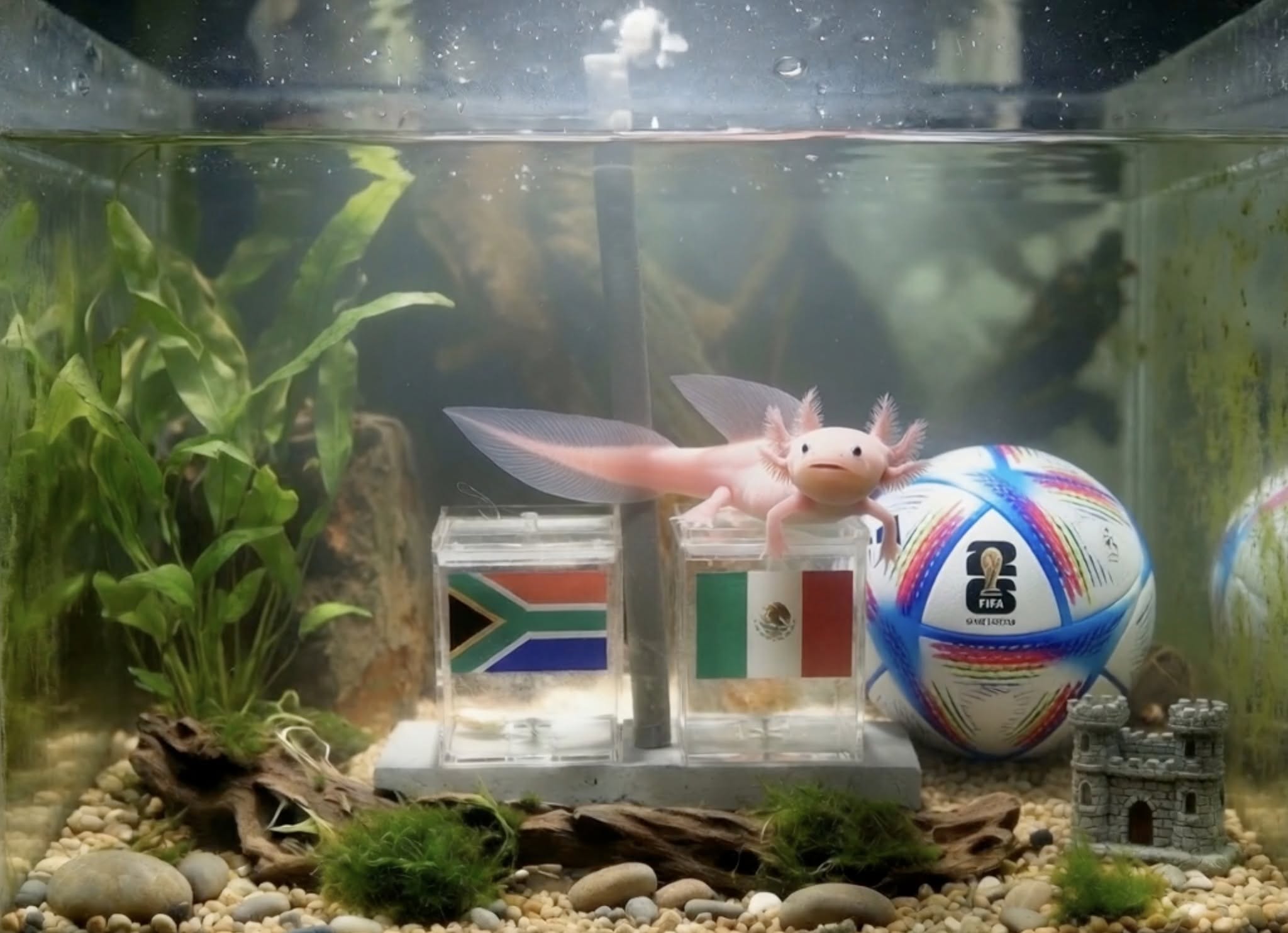 La fiebre mundialista ya tiene oráculo: ‘Paco el Ajolote’ predice el destino del México vs. Sudáfrica