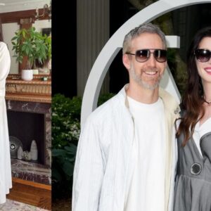 ¡sorpresa en hollywood! Anne hathaway anuncia que está embarazada a los 43 años y espera a su tercer hijo la revista del sureste mx Una Imagen Dividida En Dos Secciones Que Muestra A La Actriz Anne Hathaway Embarazada Y Junto A Su Esposo. A La Izquierda, Anne Hathaway Posa Sonriente De Cuerpo Completo Dentro De Una Habitación Con Paredes De Madera Y Chimenea, Vistiendo Un Conjunto De Dos Piezas Color Blanco Que Deja Al Descubierto Su Vientre De Embarazo. A La Derecha, Un Plano Medio De Anne Hathaway Y Su Esposo Adam Shulman Sonriendo Al Aire Libre; Ambos Usan Lentes De Sol Oscuros, Él Viste Una Chamarra Ligera Clara Sobre Una Playera Blanca Y Ella Un Abrigo Gris Con Detalles Modernos.