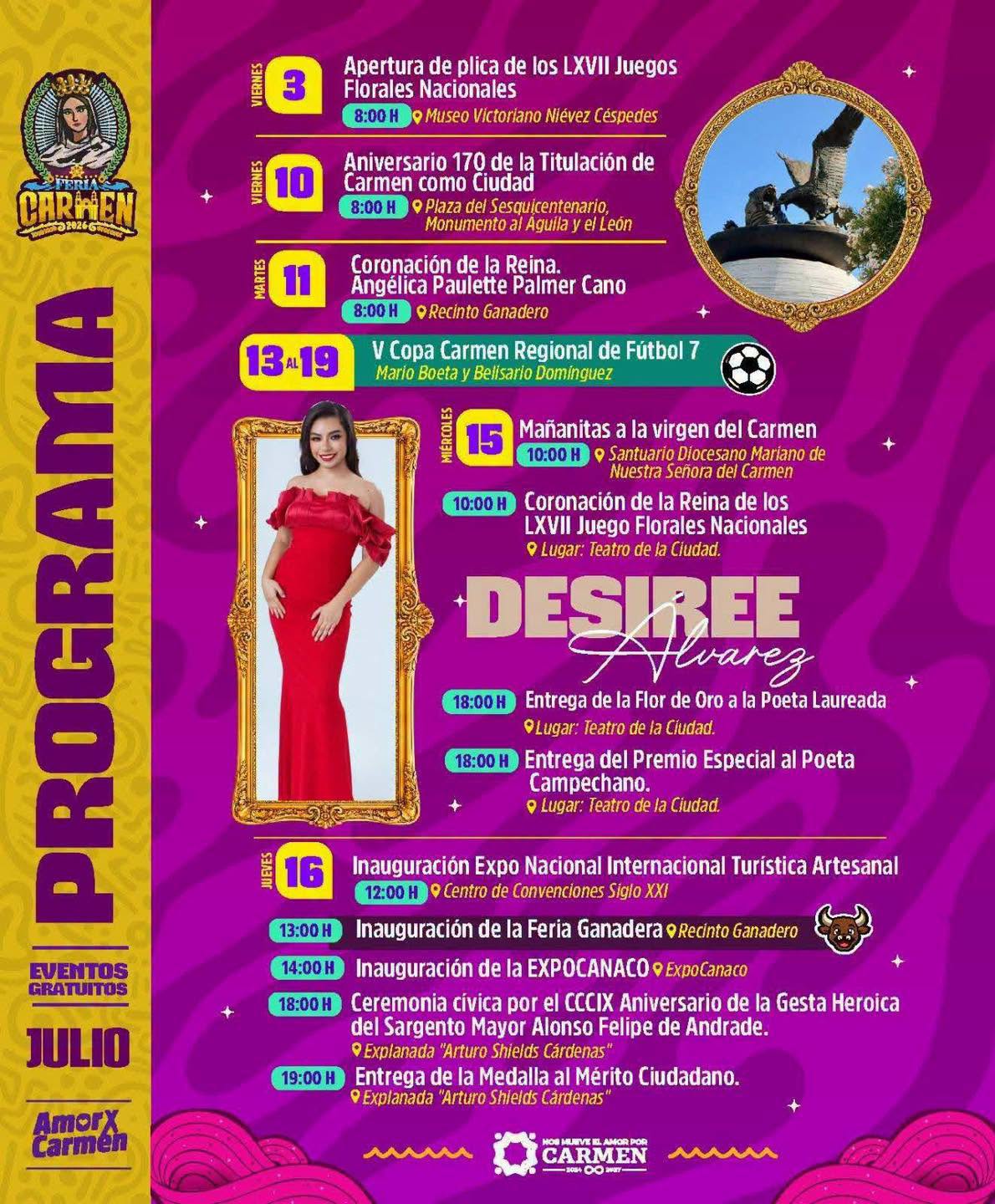 ¡conoce el programa de eventos de la feria carmen 2026 en campeche! La revista del sureste mx 744822532 1565042731724394 1950317754938933015 N 1