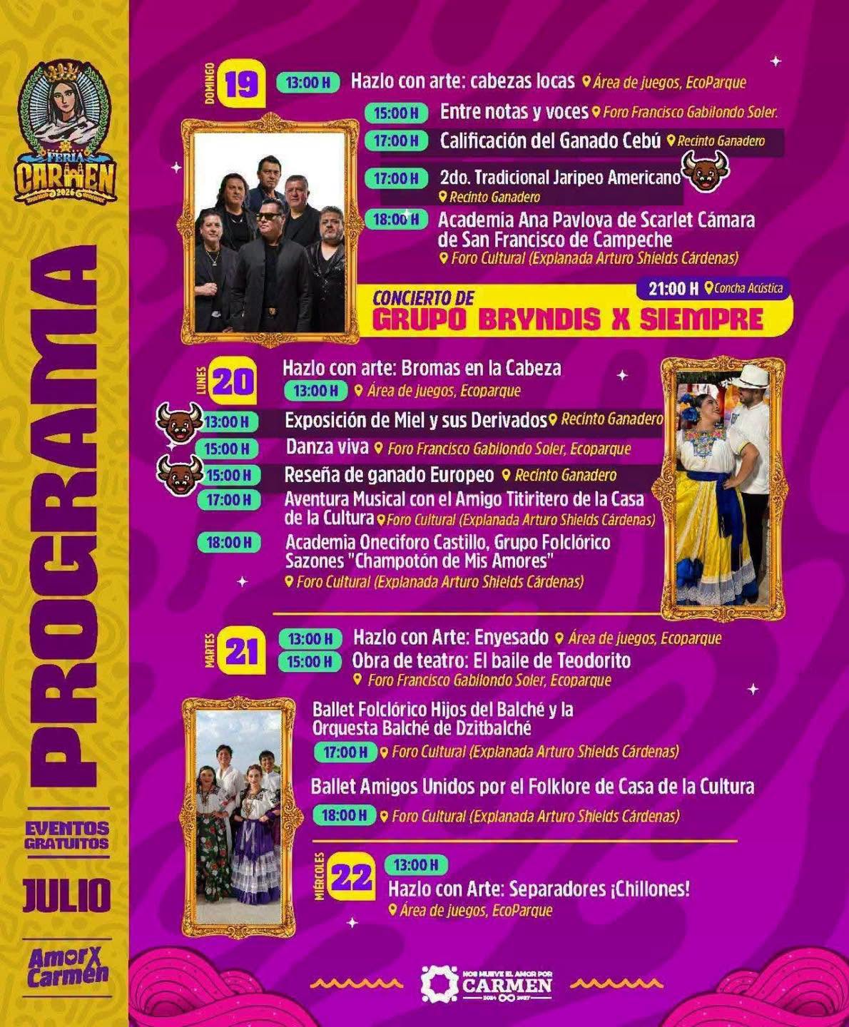 ¡conoce el programa de eventos de la feria carmen 2026 en campeche! La revista del sureste mx 745334149 1788786292109716 5056871021415587901 N 1