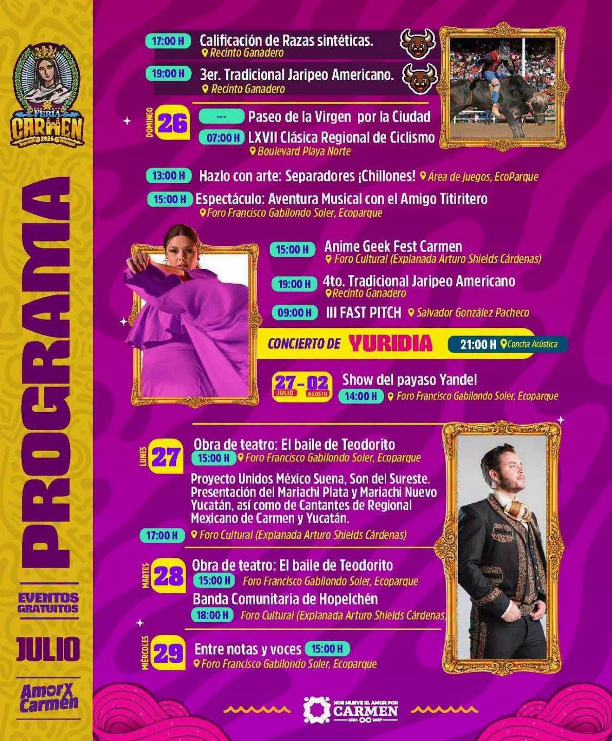 ¡conoce el programa de eventos de la feria carmen 2026 en campeche! La revista del sureste mx 746269623 1019029764217605 419270067612592704 N 1