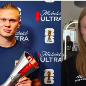 Modelo rusa causa sensación por su increíble parecido con erling haaland la revista del sureste mx Comparativa Entre Erling Haaland Y La Modelo Rusa Anastasia Kostromitina, Cuyo Gran Parecido Físico Se Volvió Viral En Redes Sociales Tras Publicar Videos Imitando Los Gestos Del Delantero Noruego.