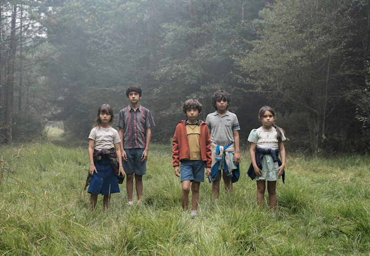 Veracruz se convierte en el escenario principal del thriller “no tengo miedo” de netflix la revista del sureste mx Cinco Niños Parados Juntos En Un Campo De Hierba Rodeados Por Un Frondoso Bosque De Niebla Bajo Una Atmósfera Brumosa Y Misteriosa, Durante El Rodaje Donde Veracruz Se Convierte En El Escenario Principal Del Thriller “No Tengo Miedo” De Netflix.