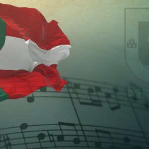 Símbolo de identidad: se cumplen 158 años de la declaración oficial del himno de yucatán la revista del sureste mx Una Imagen De Estilo Conmemorativo Donde Ondea La Bandera Del Estado De Yucatán En El Cuadrante Superior Izquierdo, Superpuesta A Un Pentagrama Con Notas Musicales Que Se Desvanece Hacia La Parte Inferior. A La Derecha, Enmarca La Composición El Escudo De Armas De Yucatán Con La Palabra &Amp;Quot;Yucatán&Amp;Quot; Debajo, Todo Sobre Un Fondo Degradado De Verde A Beige Con Una Textura Antigua.