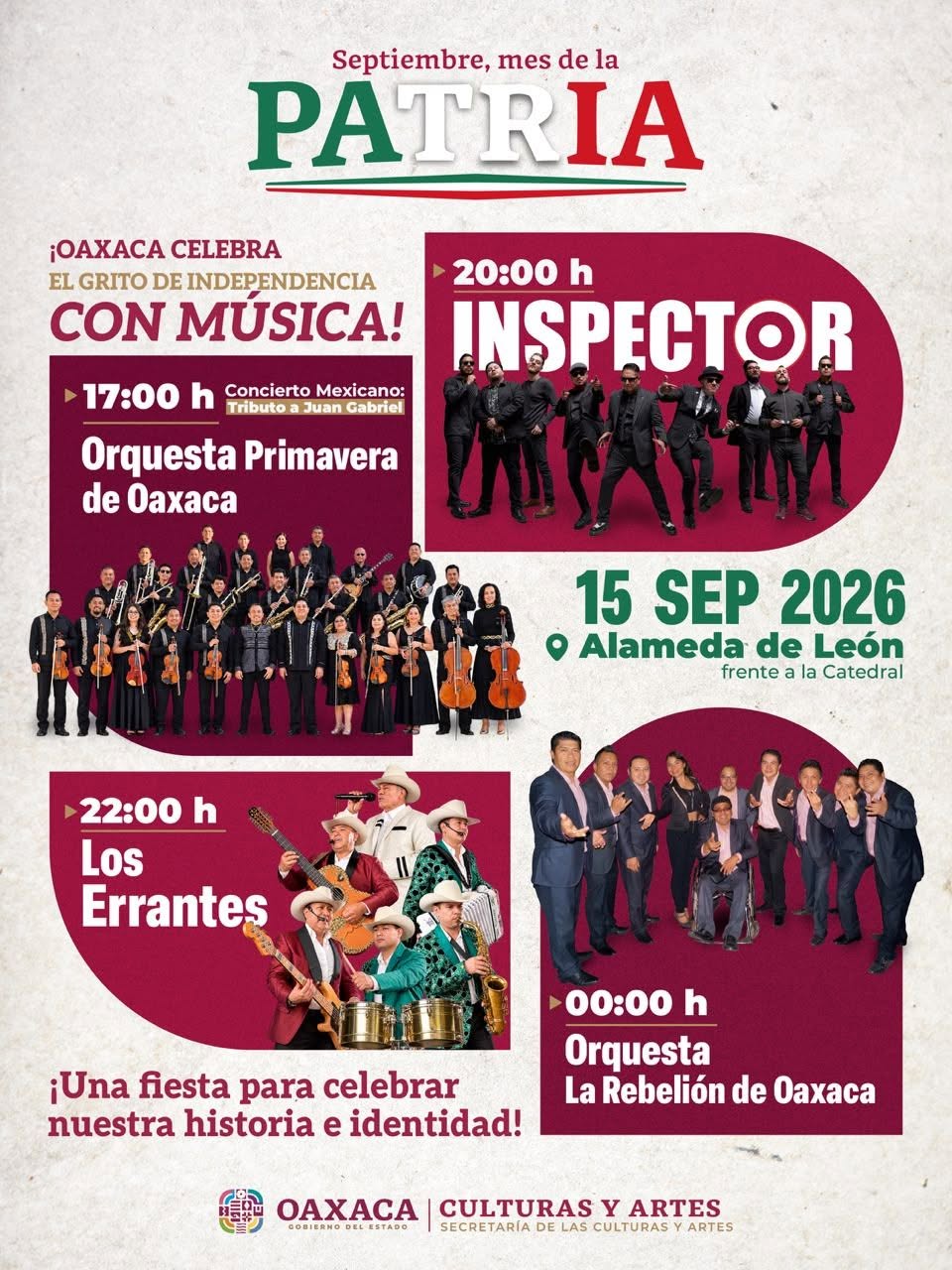 Todo Lo Que Se Vivira Esta Noche En El Grito De Independencia 2026 En El Sureste