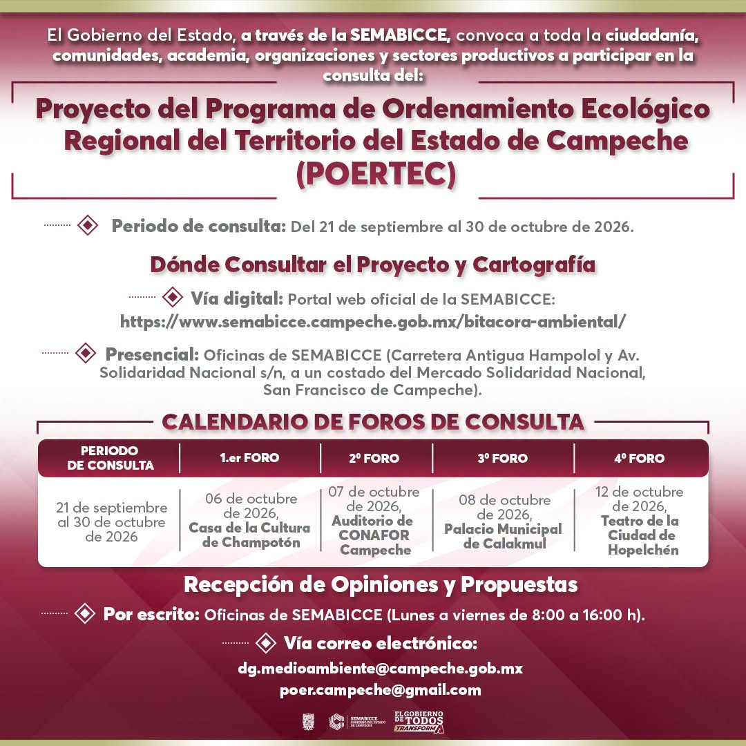 Consulta del poertec en campeche cierra el 30 de octubre: cómo participar la revista del sureste mx Consulta Del Poertec En Campeche Cierra El 30 De Octubre Cómo Participar