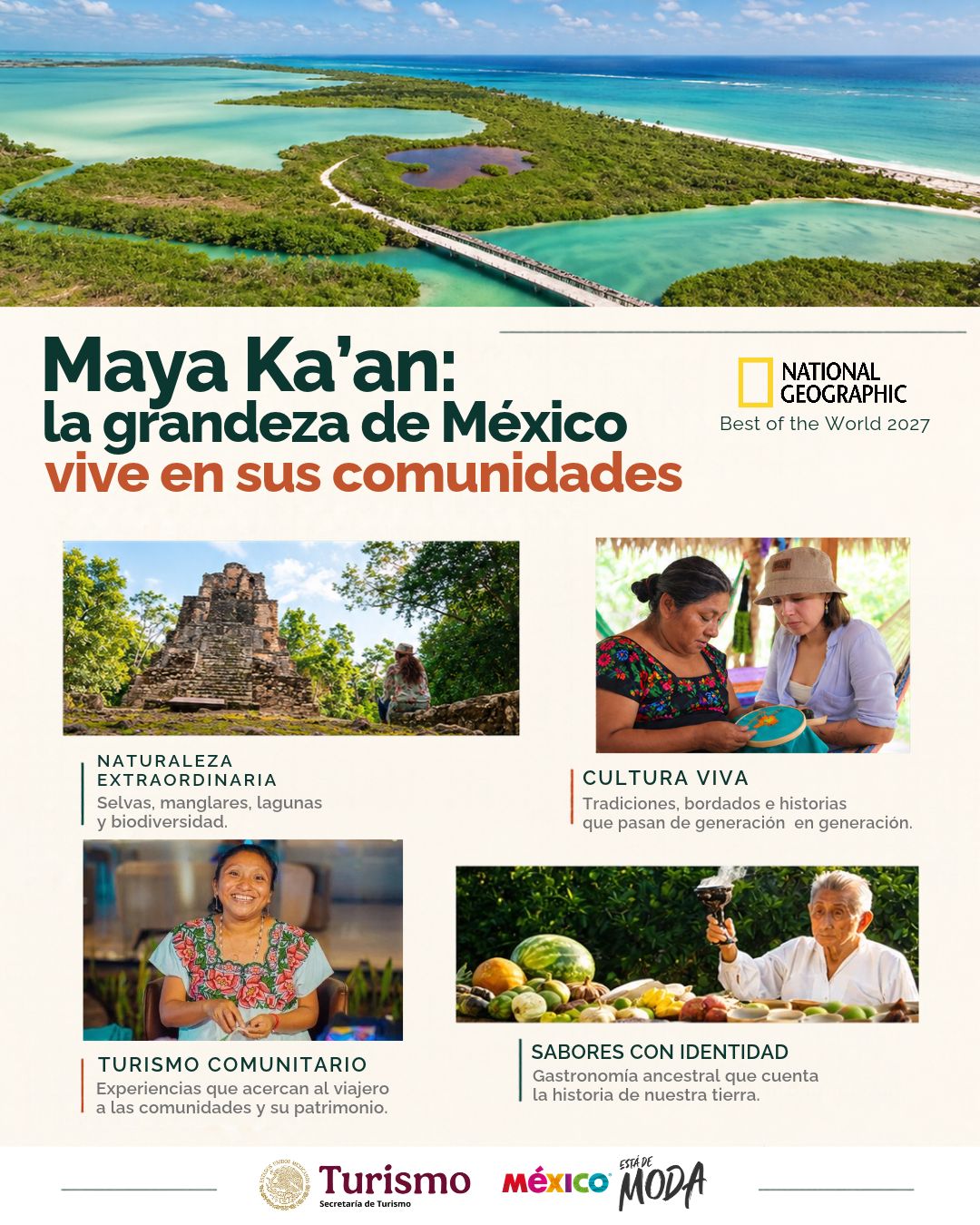 National Geographic Incluye A Maya Ka’an Entre Los Mejores Destinos Del Mundo Para 2027 Y Destaca Su Modelo De Turismo Comunitario
